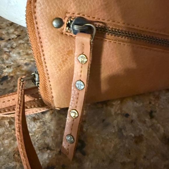 Free People Brown Leather Key & Card Holder - Picture 2 of 9